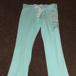 Mint Green; Light Colored Sweat Pants